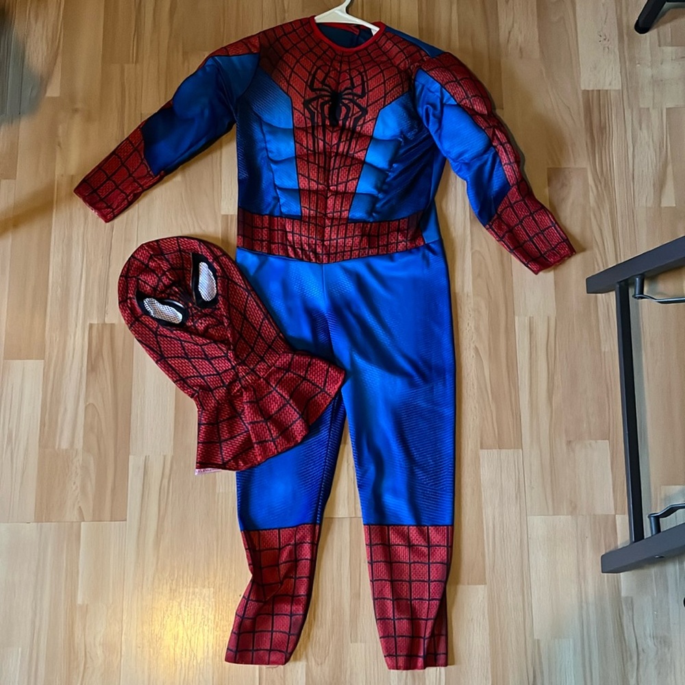 Children’s small Spider-Man costume.